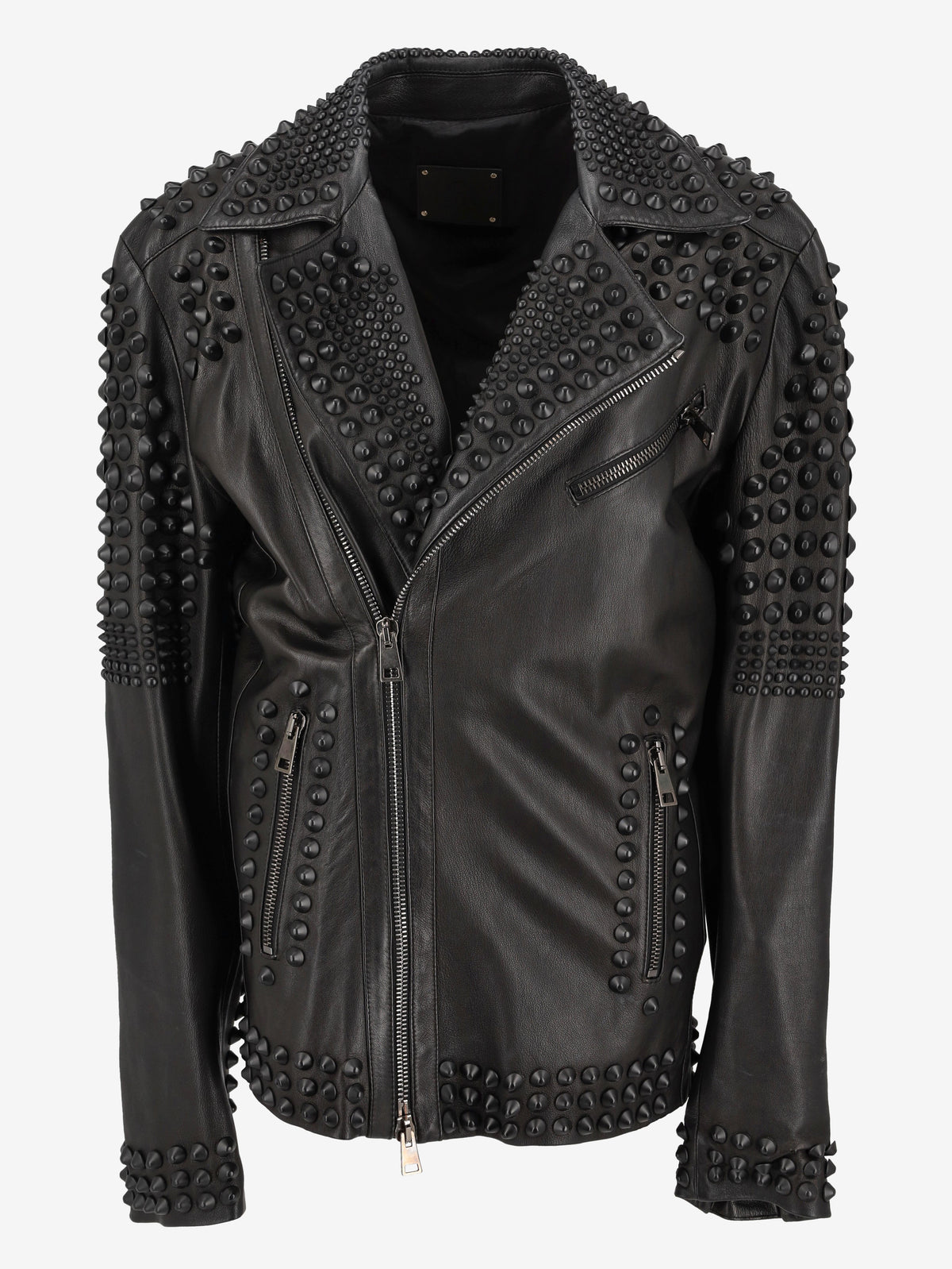 Vintage Black Studs Biker Jacket WCV250822.02  Vintage 