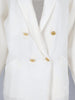 MaxMara Double-Breasted Linen Blazer with Gold Buttons W150626.18  Max Mara 