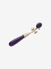 Vintage Bow-Linked Drop Earrings with Purple Teardrop Pendant W13426.28  Vintage 