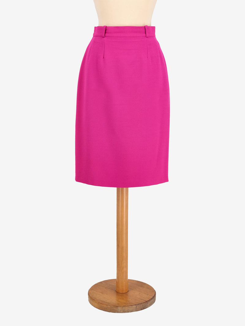 Sherrer Fuchsia Midi Skirt WCV23051857  Vintage 