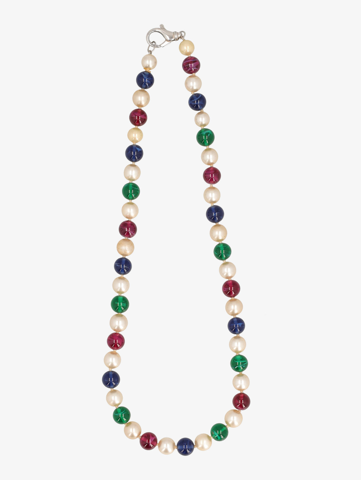 Vintage Multicolour Beaded Necklace WCV13032025.48.4  Vintage 