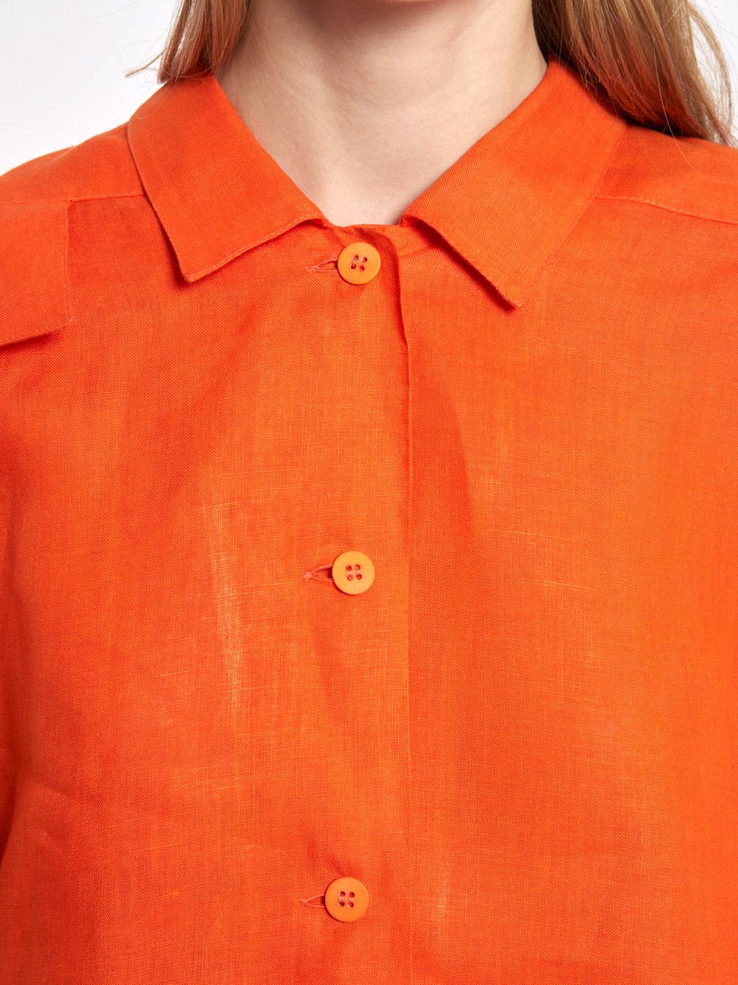 1980s Byblos orange cotton women suit with large pockets M1703590  Byblos 