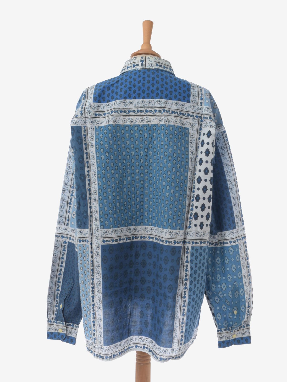 Souleiado Vintage Blue Patterned Shirt WCV241010285  Soleiado 