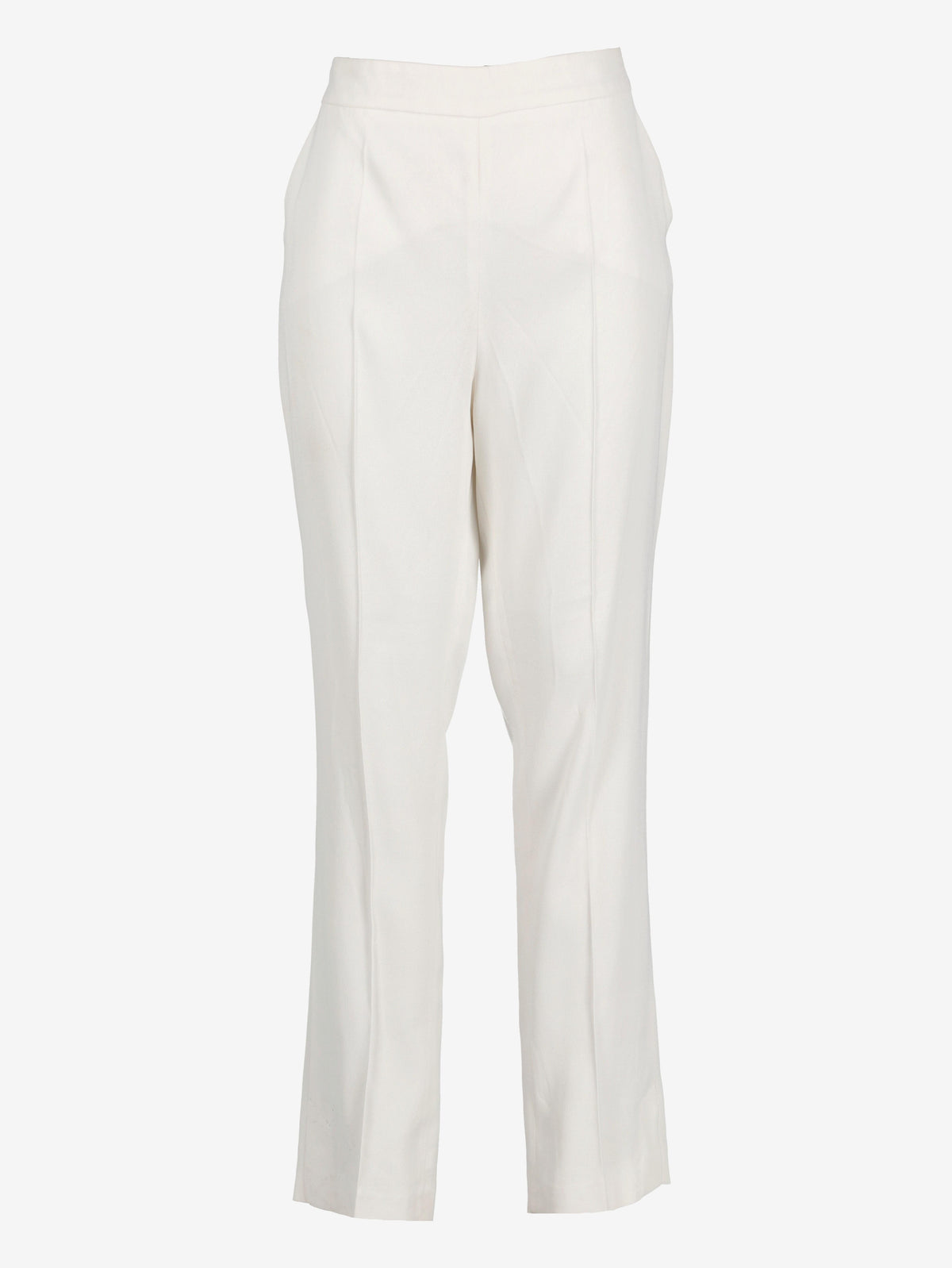 Emporio Armani White Straight-Leg Trousers W27526.37  Emporio Armani 