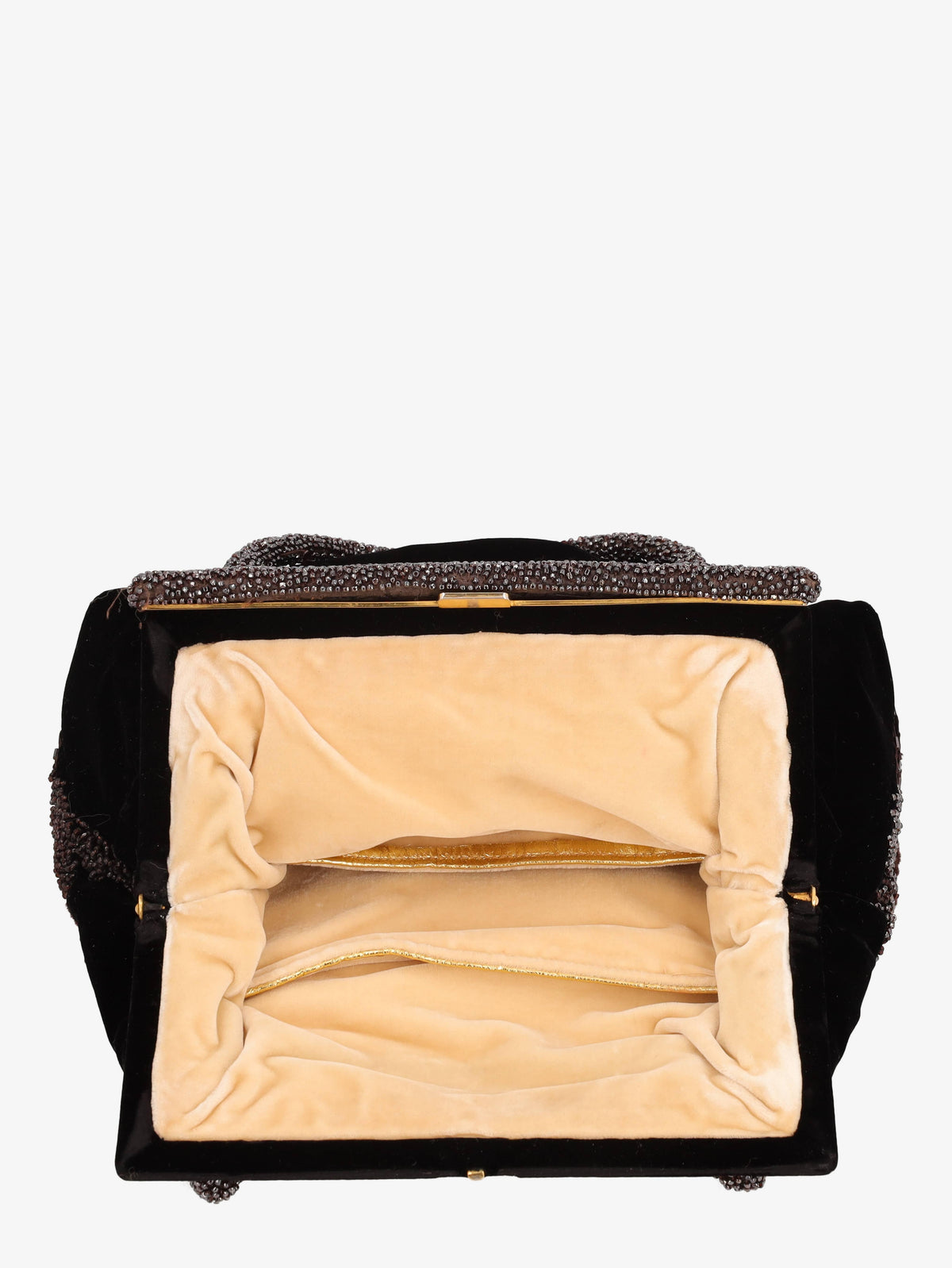 Vintage Beaded And Velvet Handbag