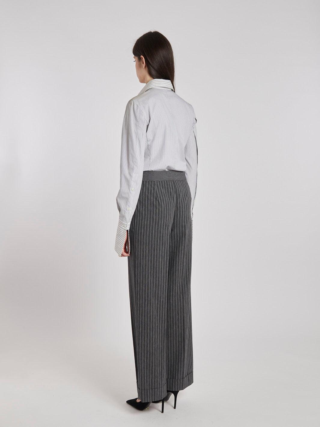 1990s Antonio Marras grey palazzo pants with striped pattern MZ1911552  Marras 