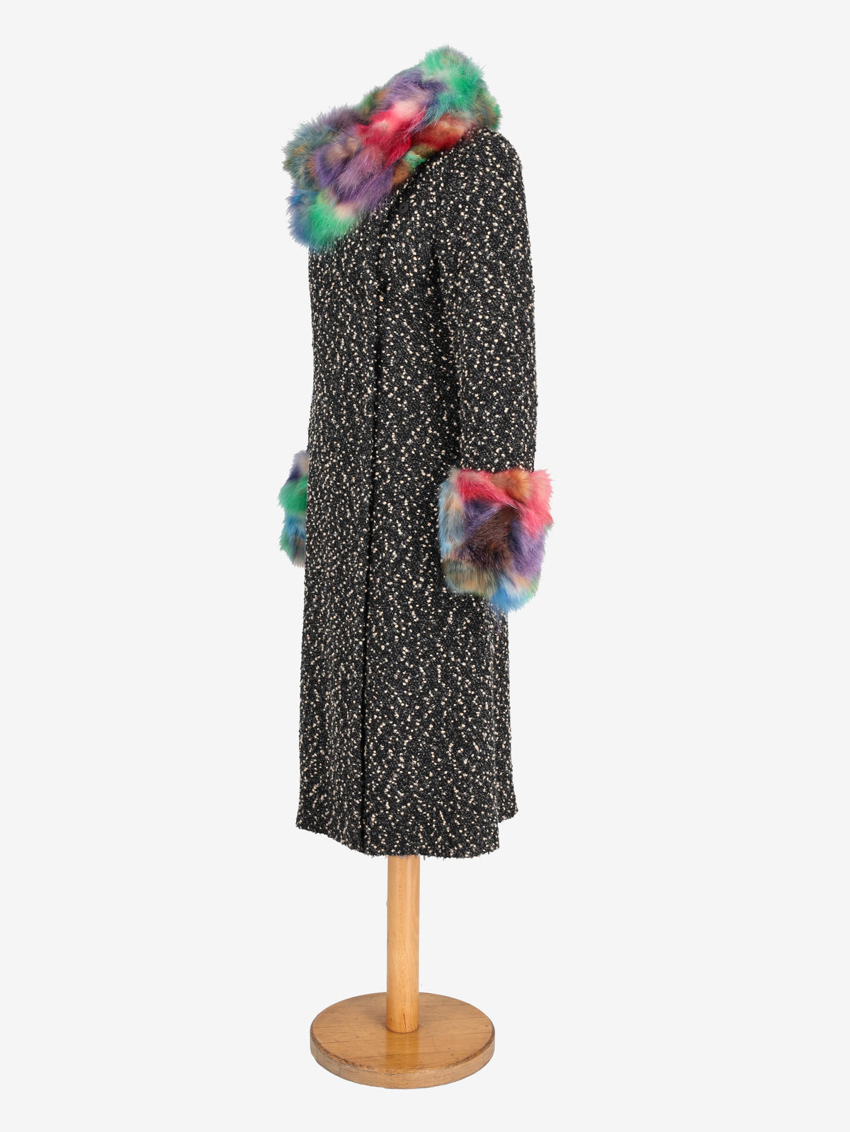 Voyage Coat With Multicolor Fur W2511.58  Voyage 