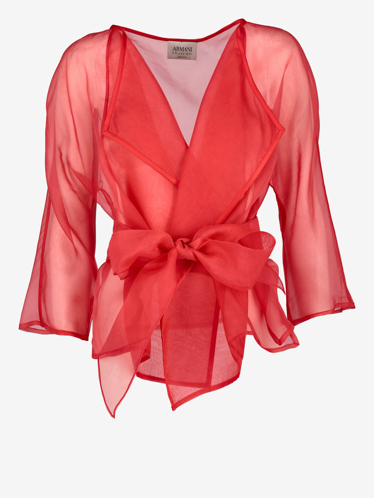 Armani Collezioni Sheer Belted Blouse W27526.43  Armani 