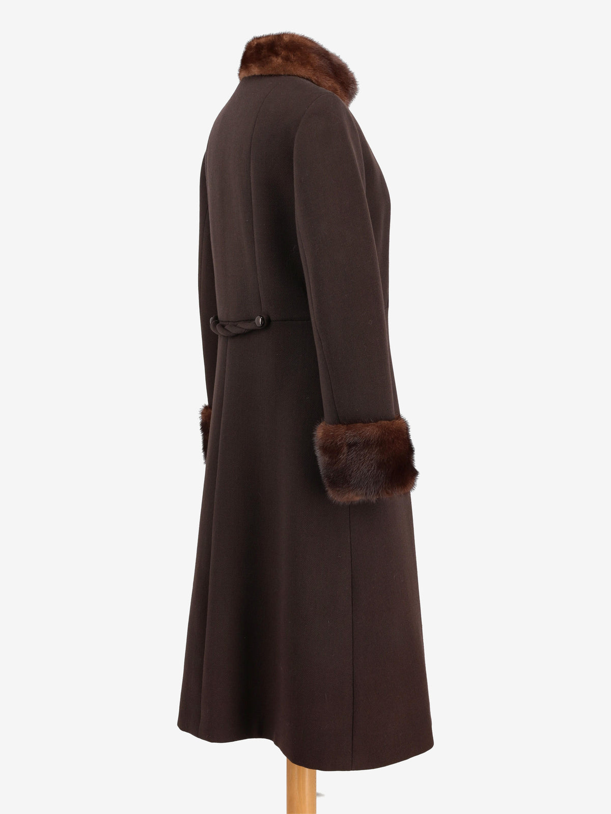 Vintage Coat With Mink Details