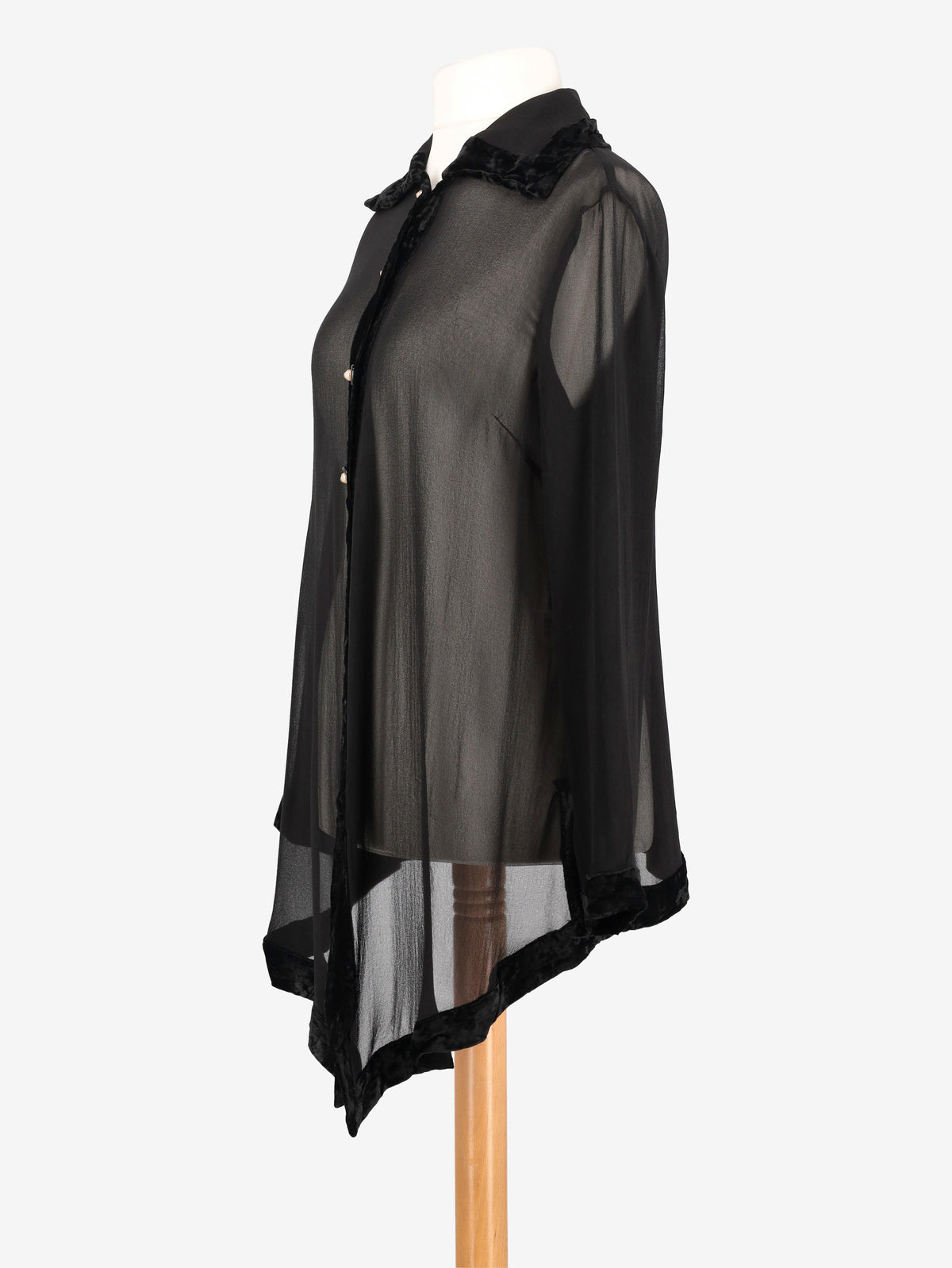 Mondrian Transparent Silk Shirt