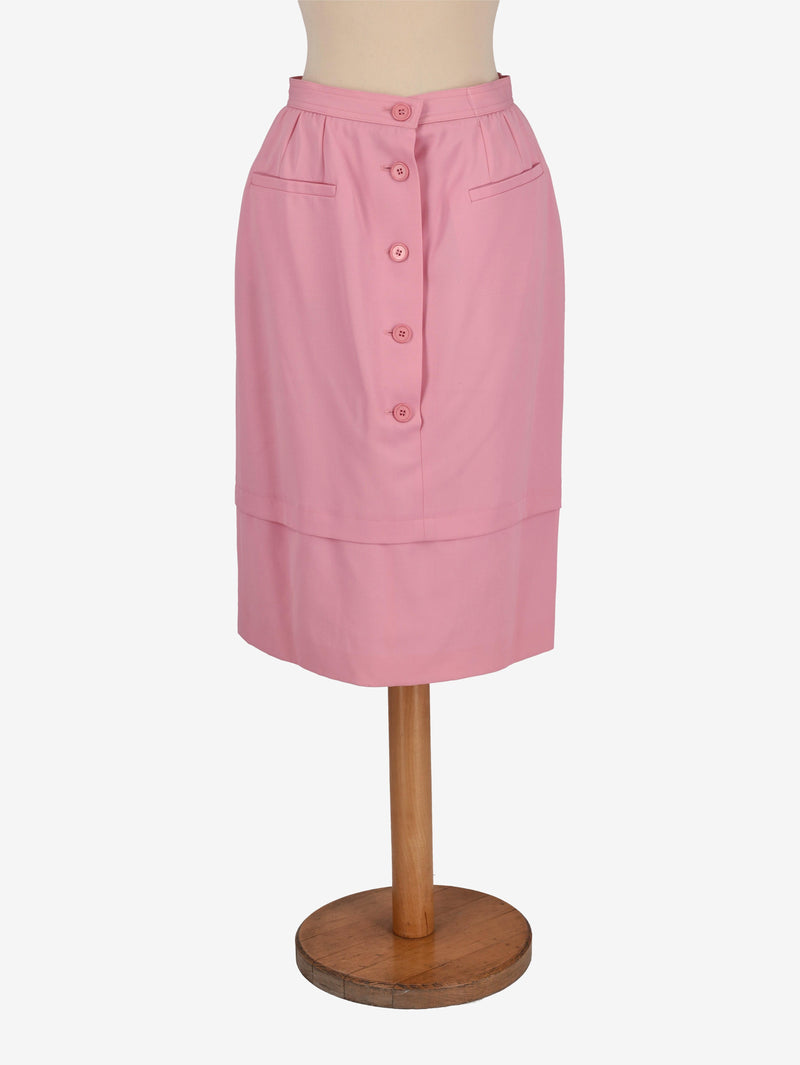 Valentino Pink Midi Skirt MR120725.51  Valentino Miss V 