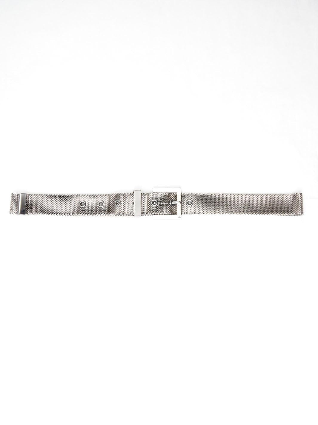 1990s Thierry Mugler silver metal mesh belt with buckle closure W22033011  Thierry Mugler 