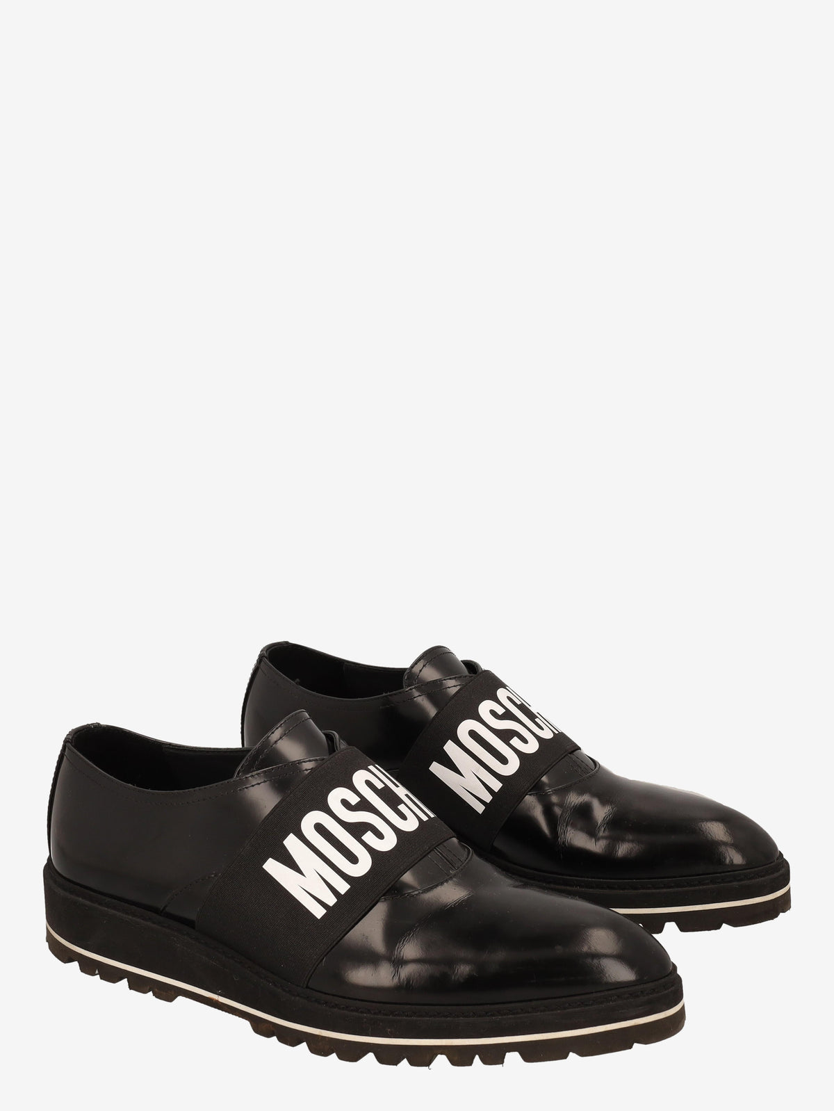 Moschino Men's Shoes in Black Patent Leather WCV250819.05  Moschino 