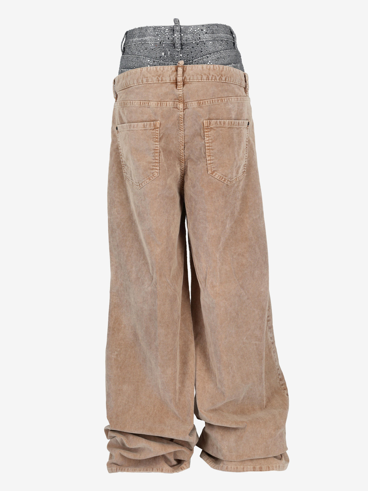 Dsquared2 Twin Pack Layered Wide-Leg Trousers CVM26.23.164  Dsquared² 