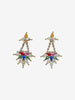 Vintage Multi-Shaped Gemstone Pendant Earrings W13426.51  Vintage 