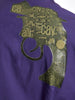 Just Cavalli Y2K purple cotton blouse with print on the back Z1001067  Just Cavalli 