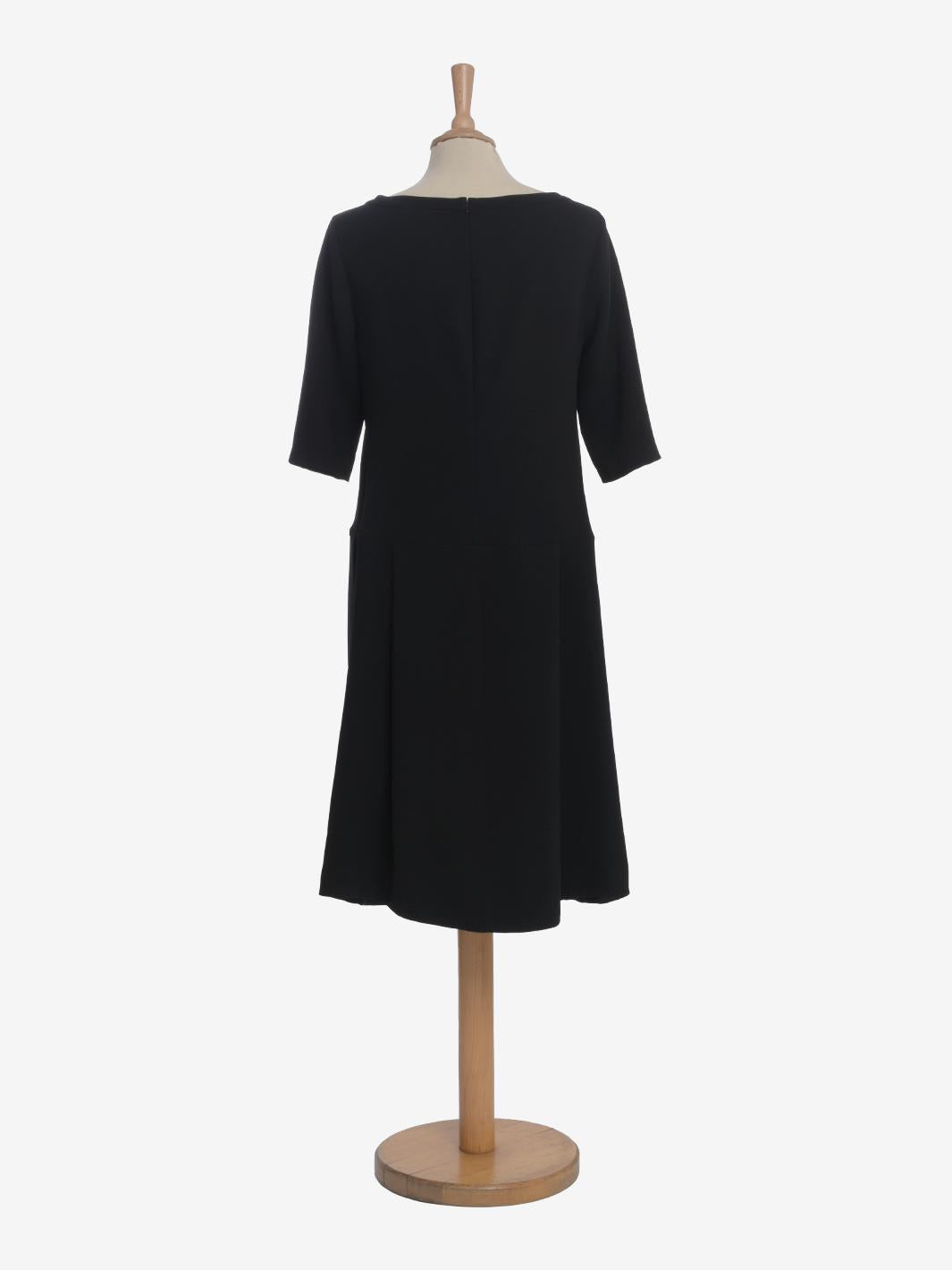 Abito midi oversize blu scuro di Jil Sander