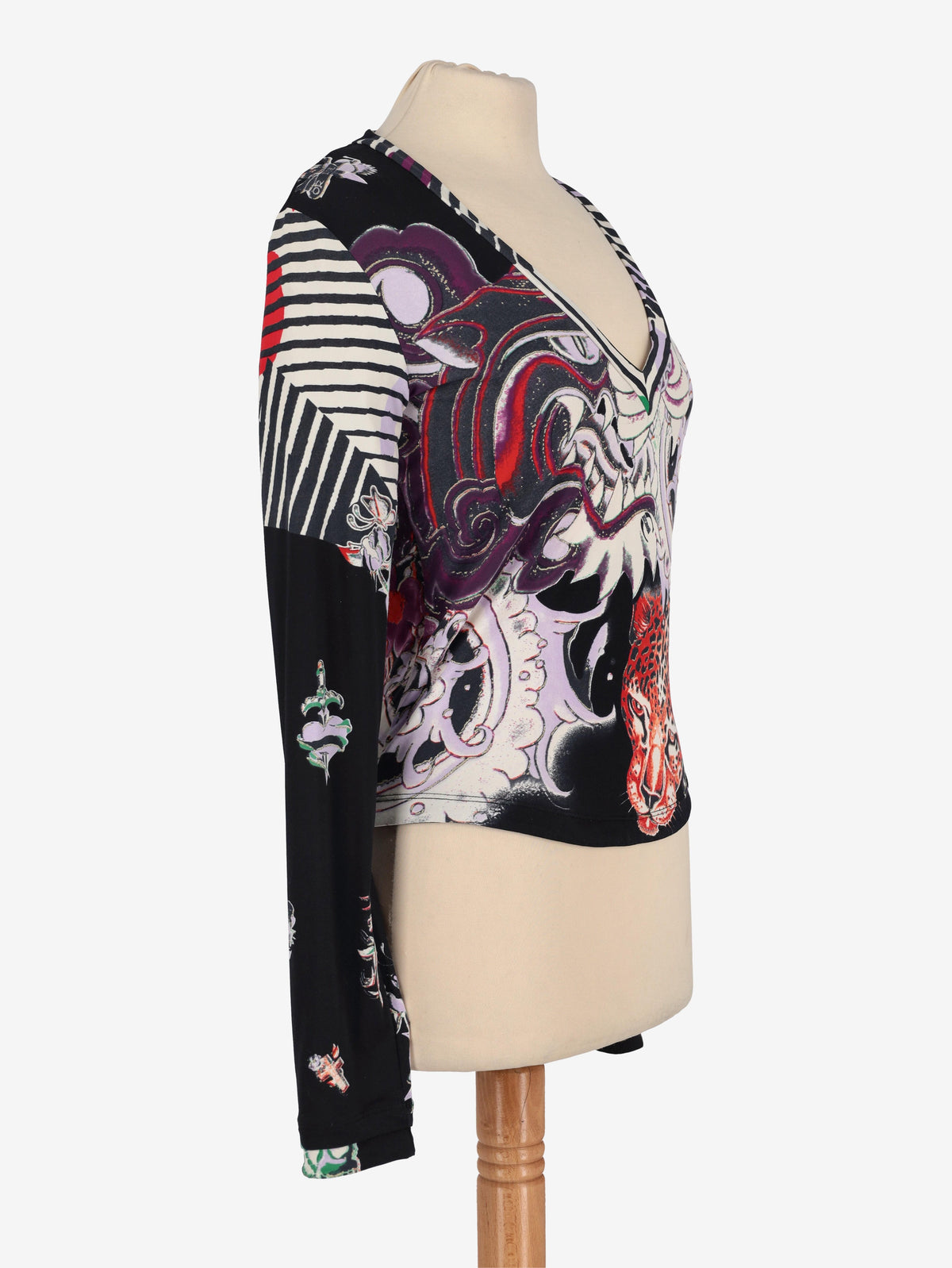 Just Cavalli Tattoo Print Shirt W24121253.11  Just Cavalli 