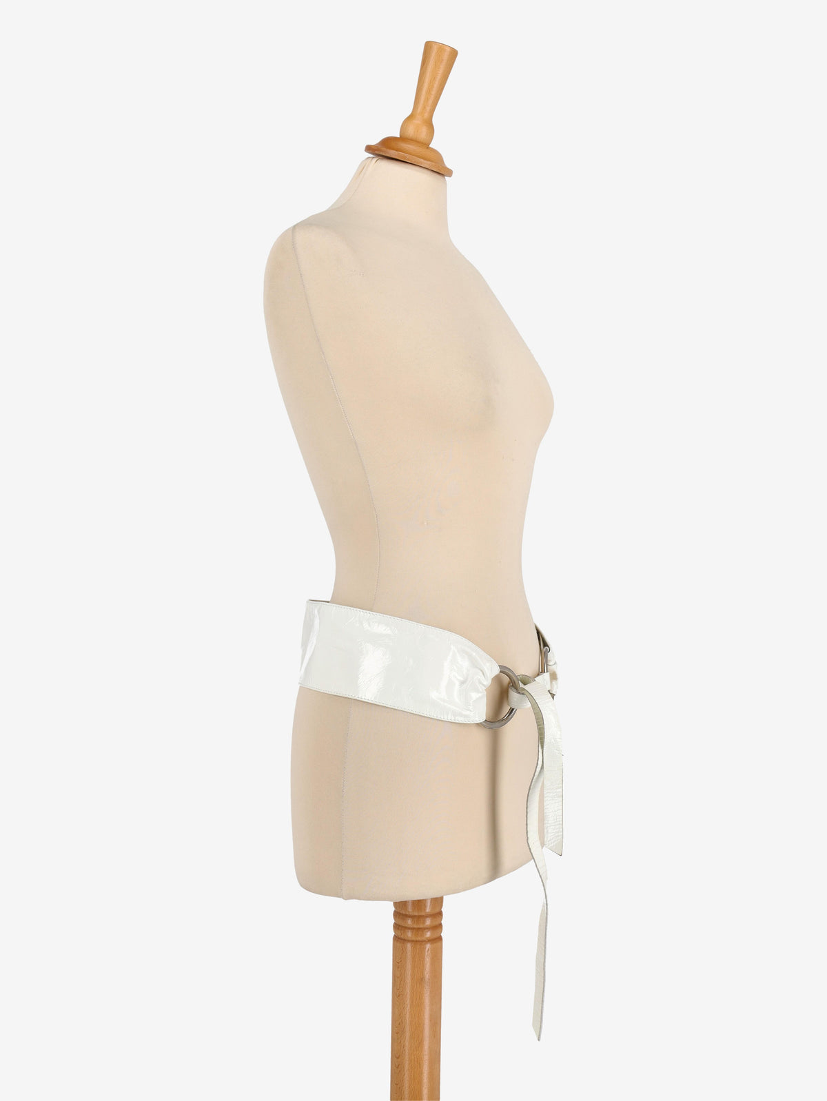 Vintage Patent Leather Maxi Belt<BR/>