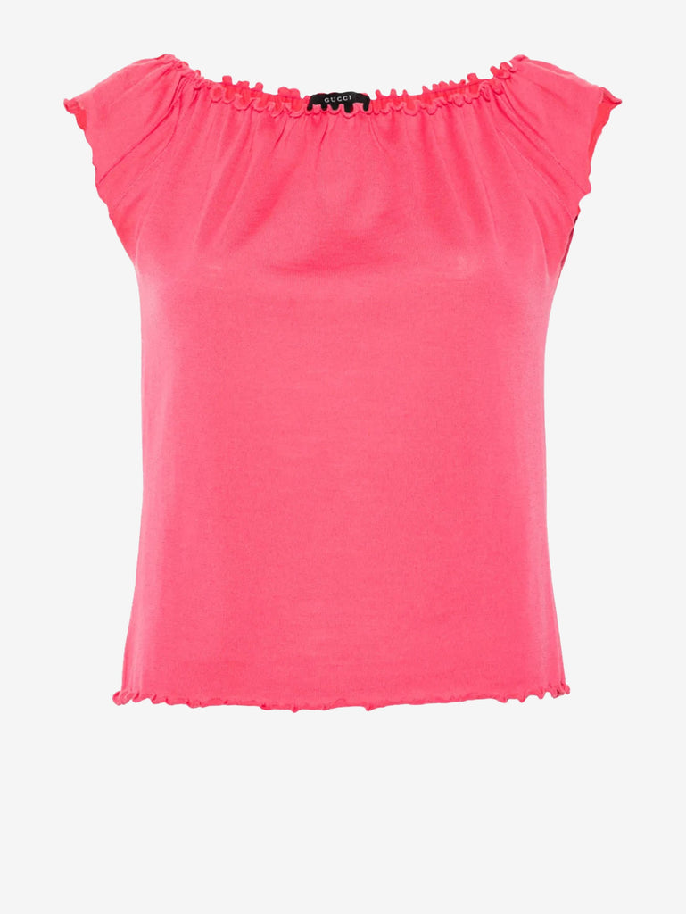 Vintage Gucci Lettuce-Edge Fine Wool Tank Top WCV241044  Gucci 