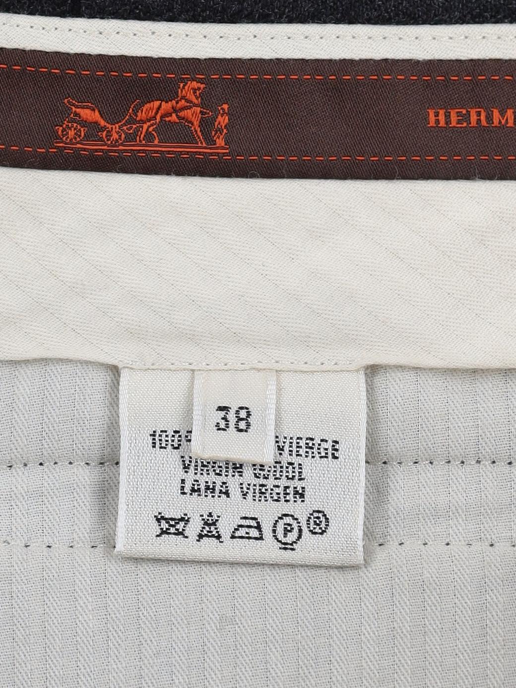 Hemès Classic Wool Trousers CVM24.75.29  Hermes 