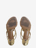 Dolce & Gabbana Gold Sandal With Rhinestone