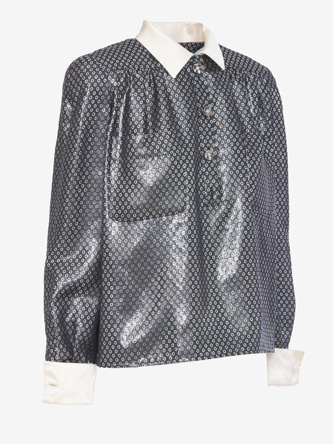 Valentino Line 'Night' 真丝衬衫