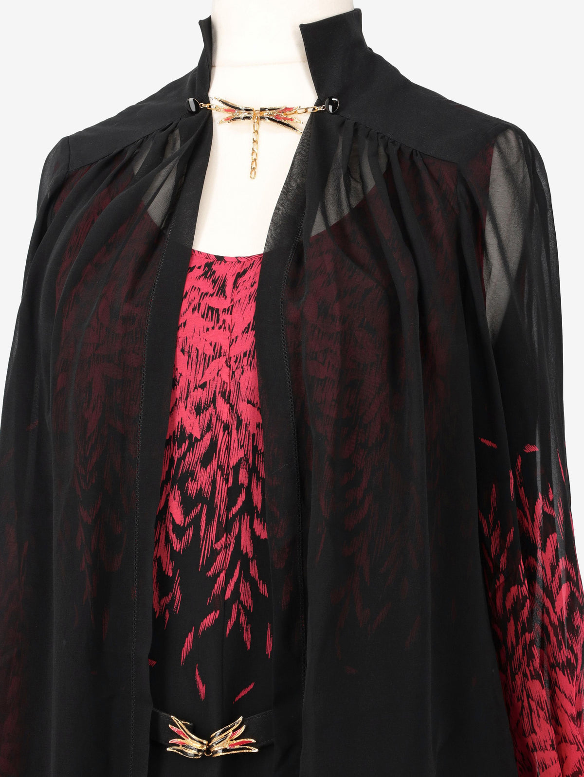 Vintage Silk Belted Dress