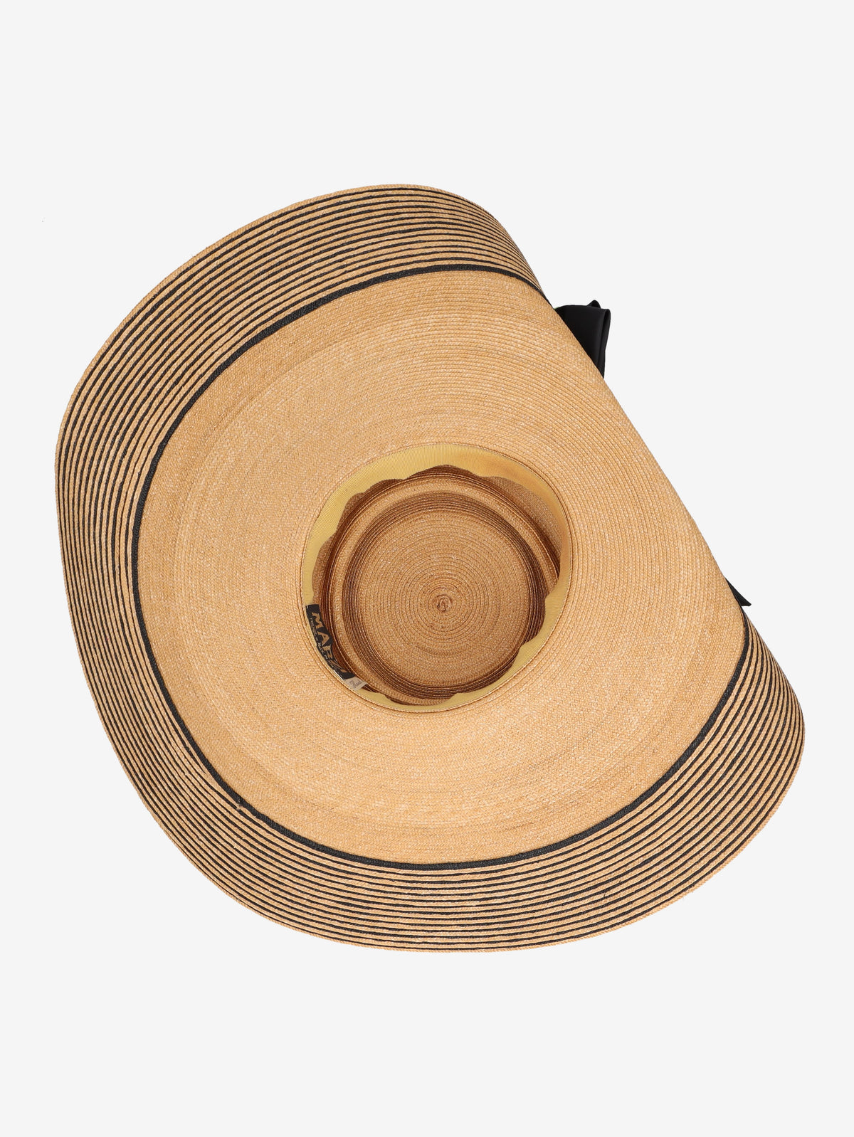 Vintage Big Straw Hat with Statement Bow W27526.152  Vintage 