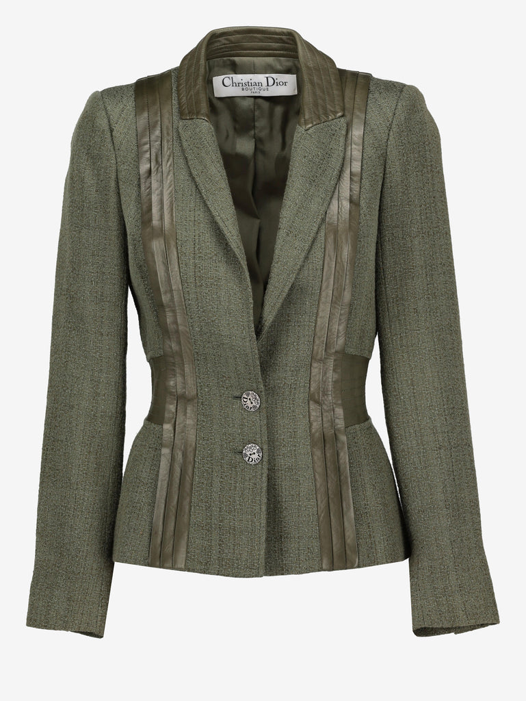 Christian Dior Blazer Jacket with Leather Inserts W7426.22  Christian Dior 