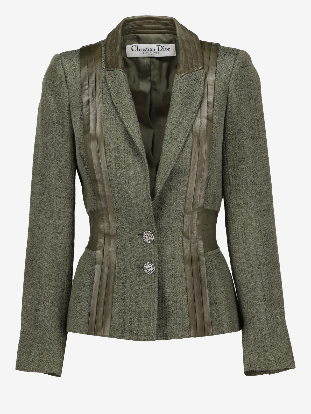 Christian Dior Blazer Jacket with Leather Inserts W7426.22  Christian Dior 