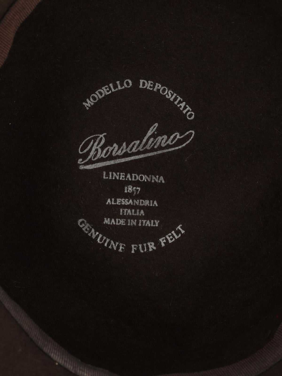 Borsalino Fur Felt Fedora Hat with Bow Detail E1000746  Borsalino 