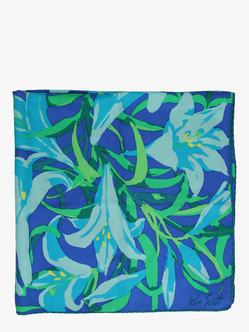 Vintage Flower Patterned Foulard WCV241010421.03  Ken Scott 