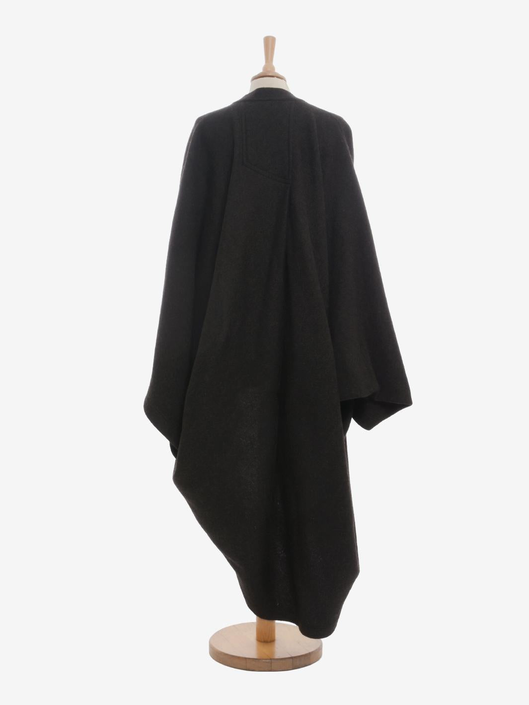 Issey Miyake Permanente 羊毛蝙蝠大衣 - 80 年代