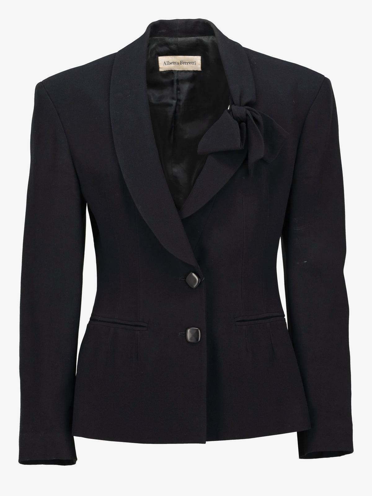 Alberta Ferretti Tailored Blazer with Bow Detail W27526.21  Alberta Ferretti 