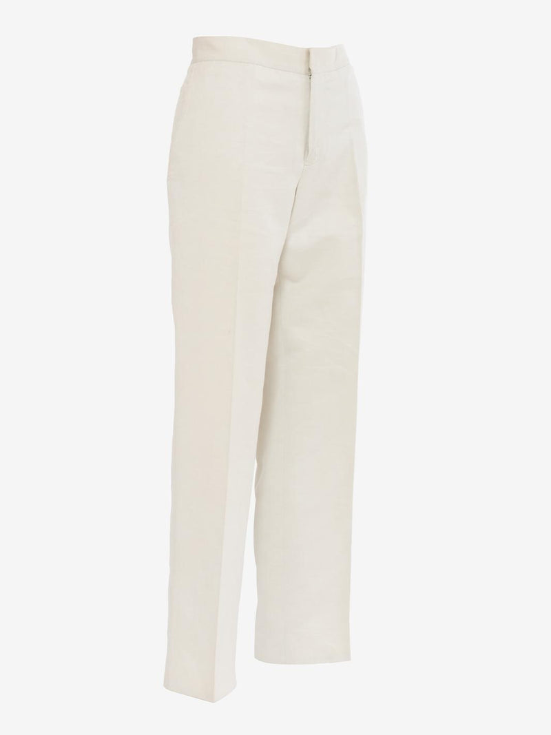 Aspesi Ivory Cotton Trousers W230328.102  Aspesi 