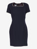 Vintage blue wool dress