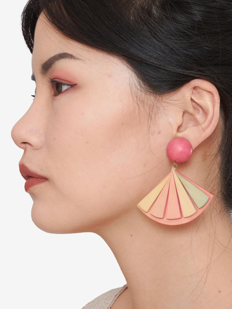 Vintage Wooden Earrings MR280923_05  Vintage 
