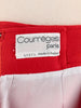 Courrèges Red Wool Slim Trousers MR120725.44  Courrèges 