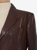 Hermès Brown Leather Jacket