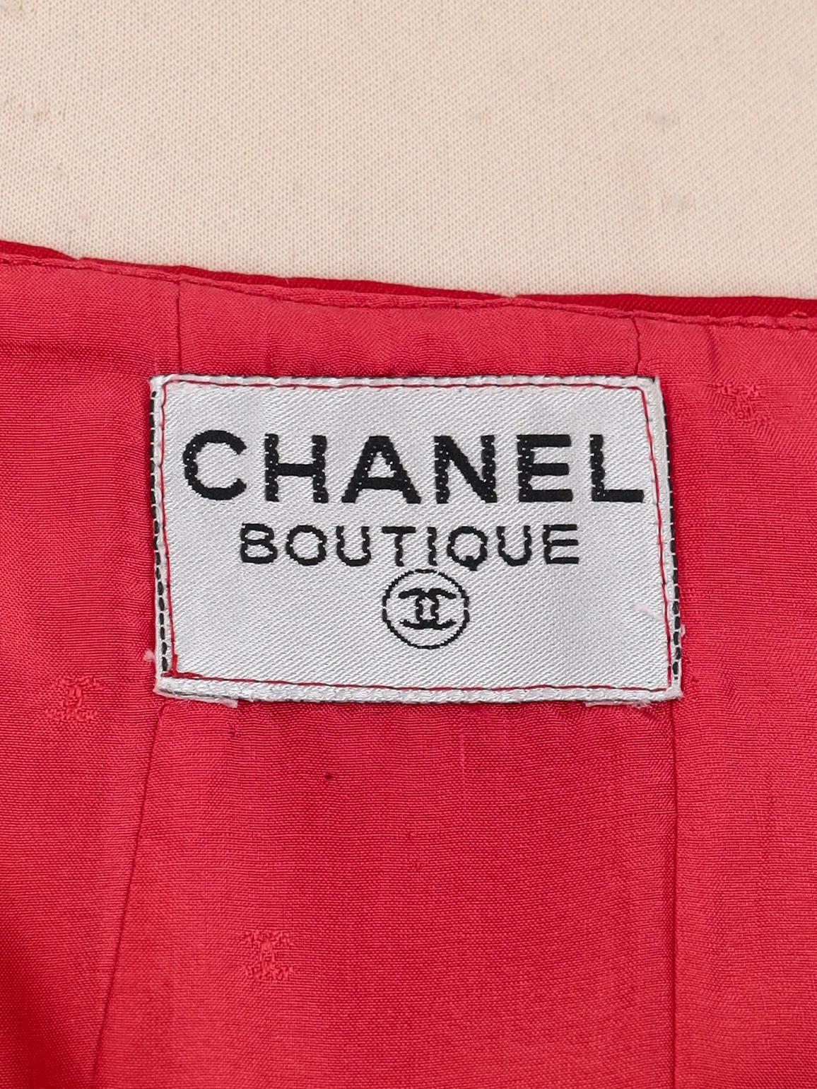 Chanel Red Midi Skirt CVB20.66.47  Chanel 