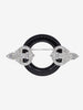 Kenneth Jay Lane Black Decò Circle Brooch CVR24.1.139  Kenneth Jay Lane 