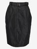 Prada Mid-Length Nylon Skirt with Logo Belt W7426.48  Prada 