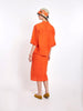1980s Byblos orange cotton women suit with large pockets M1703590  Byblos 