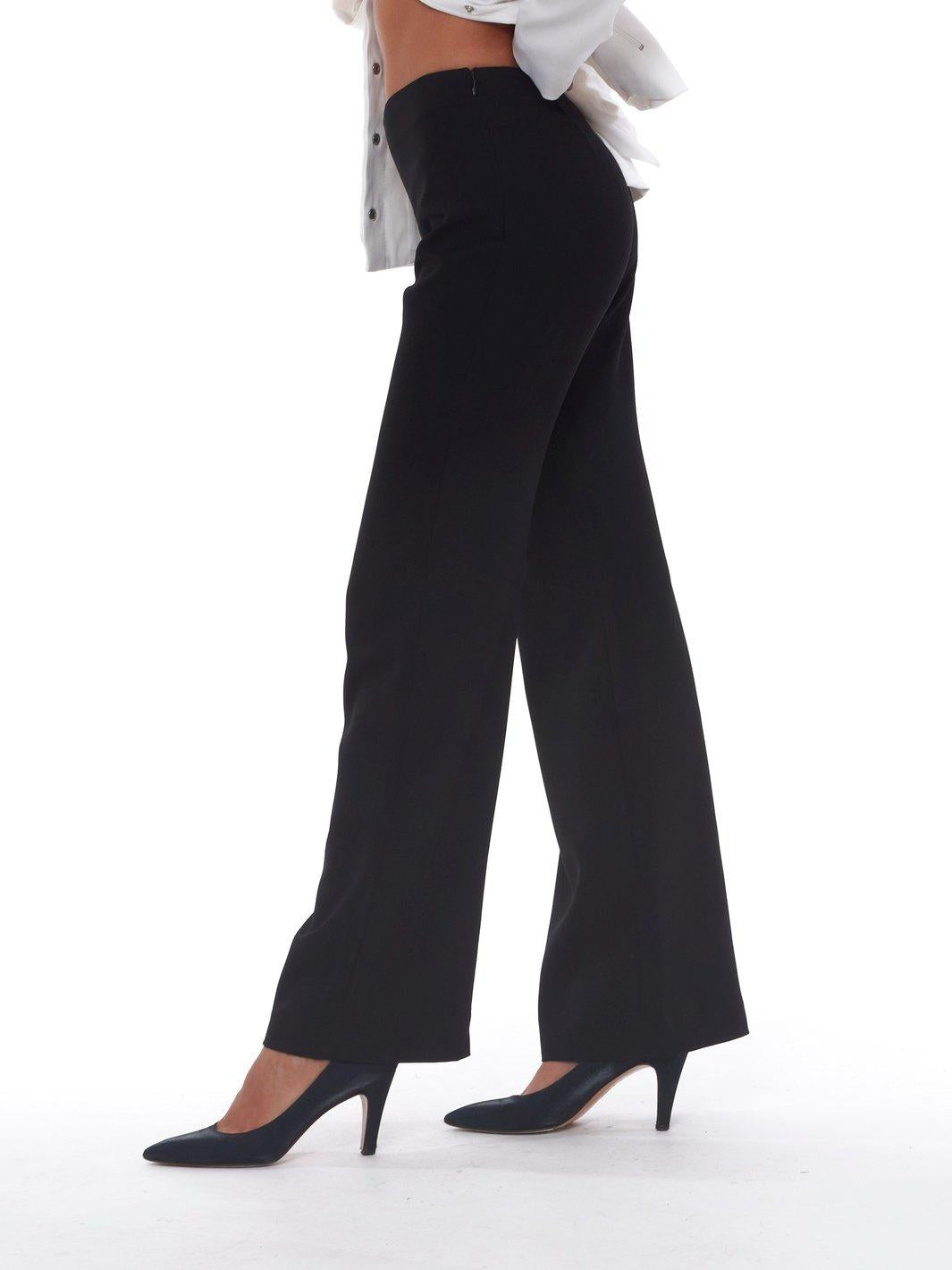 2010 black palazzo pants W22070503  Massimo 