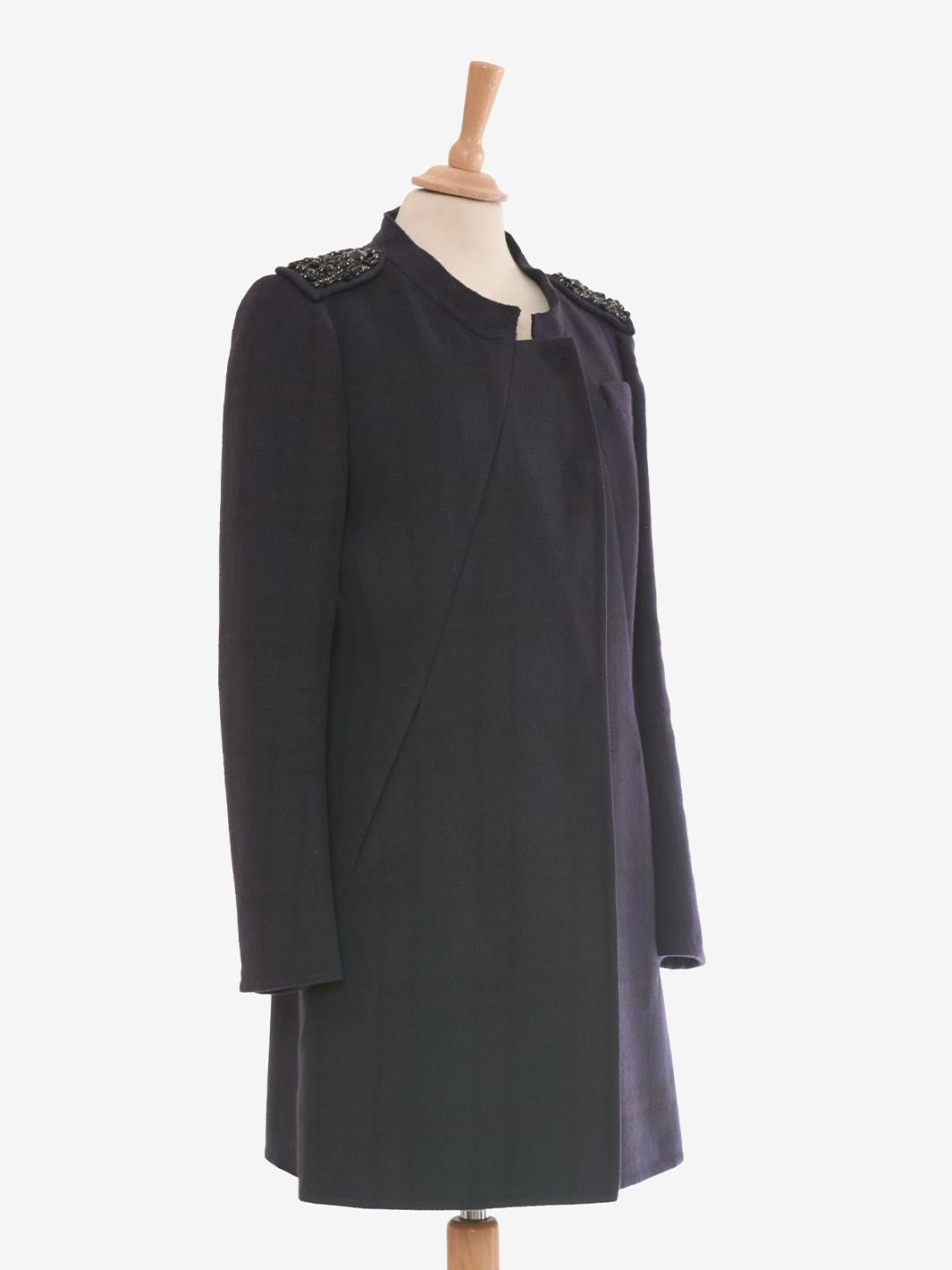 Prada single-breasted plaid outerwear
