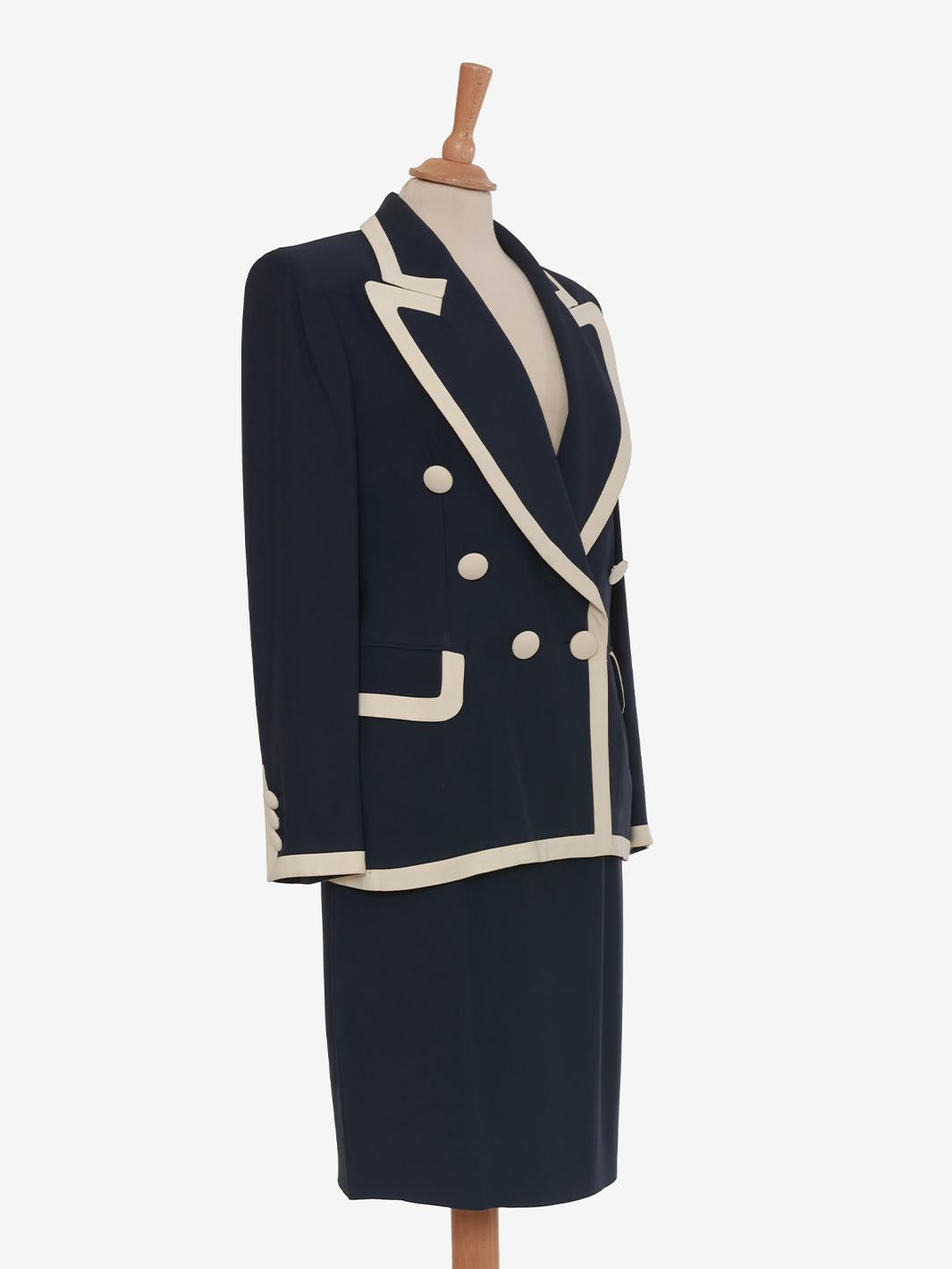 Moschino Couture 蓝白西装