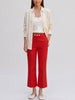 Courrèges Red Wool Slim Trousers MR120725.44  Courrèges 