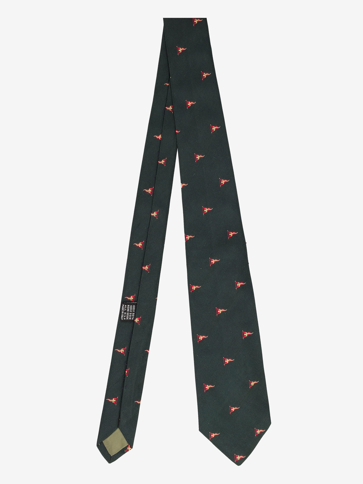 Vintage Flag Patterned Tie WCV041224.136  Vintage 
