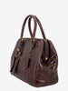 Prada Crocodile Bauletto Bag in Dark Brown Crocodile Leather WCV161224_82  Prada 